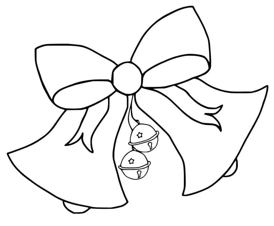 Lovely Christmas Bells coloring page