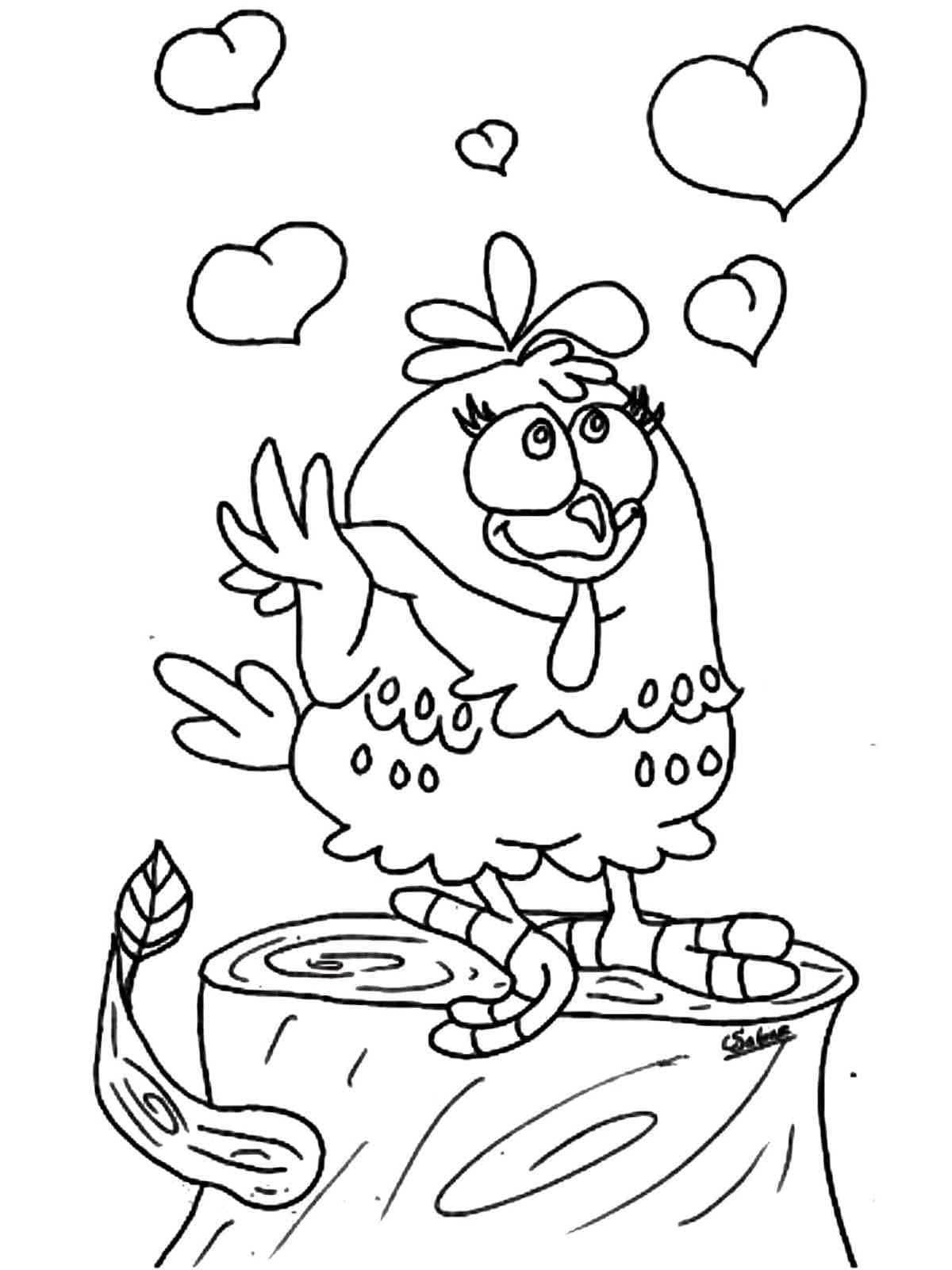 Lovely Galinha Pintadinha coloring page