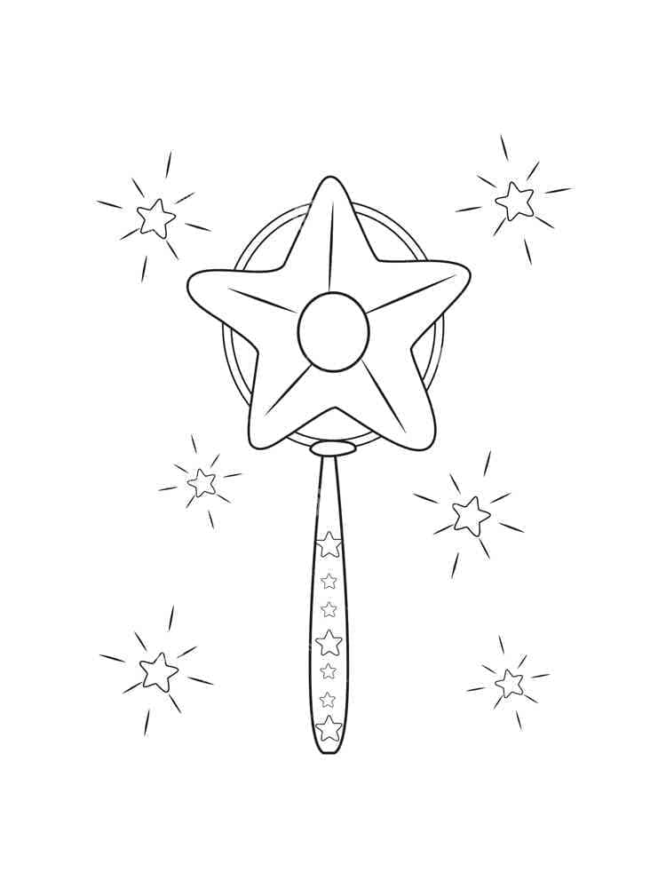 Magic Wand For Kids coloring page