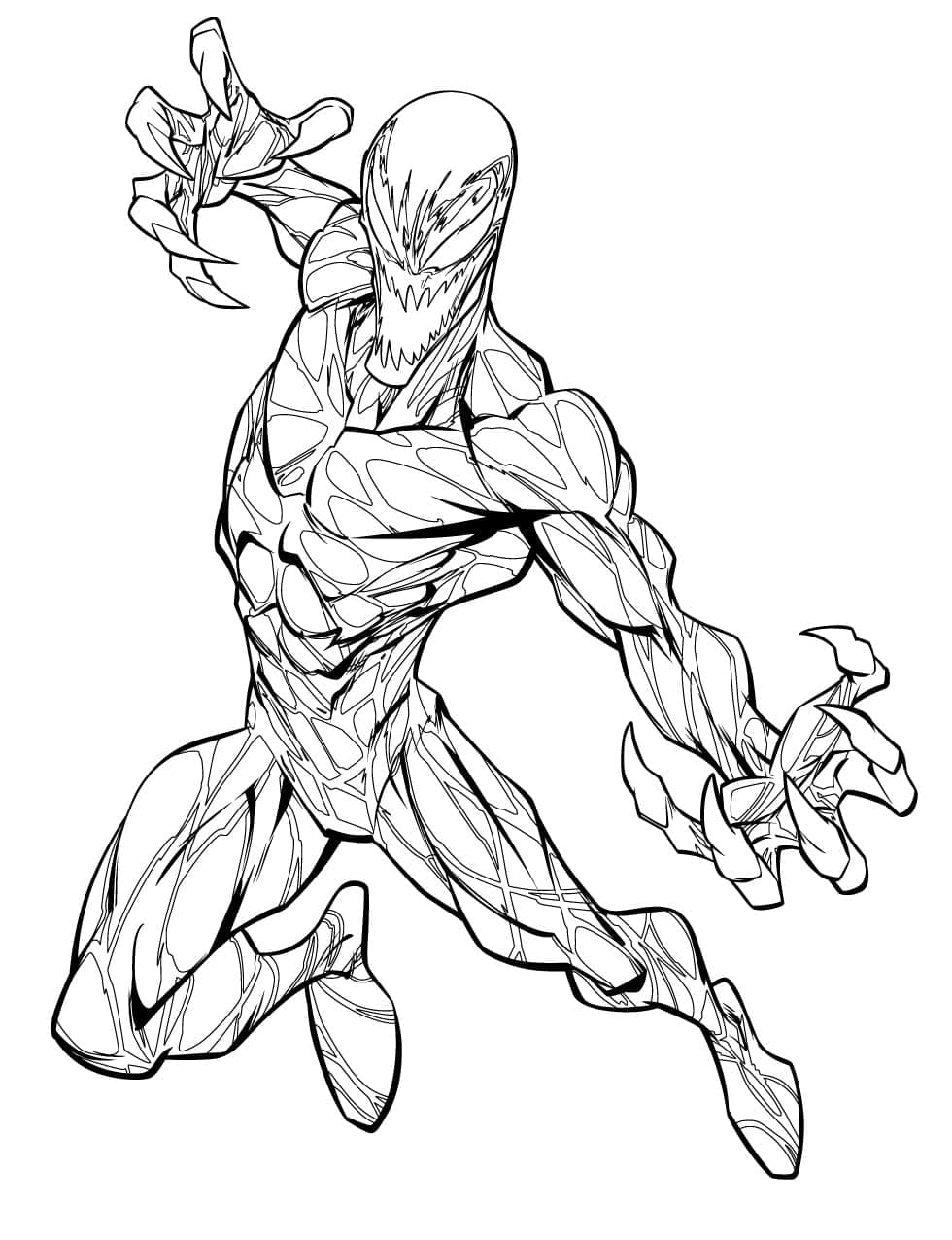 Marvel Carnage Coloring Page Download Print Or Color Online For Free