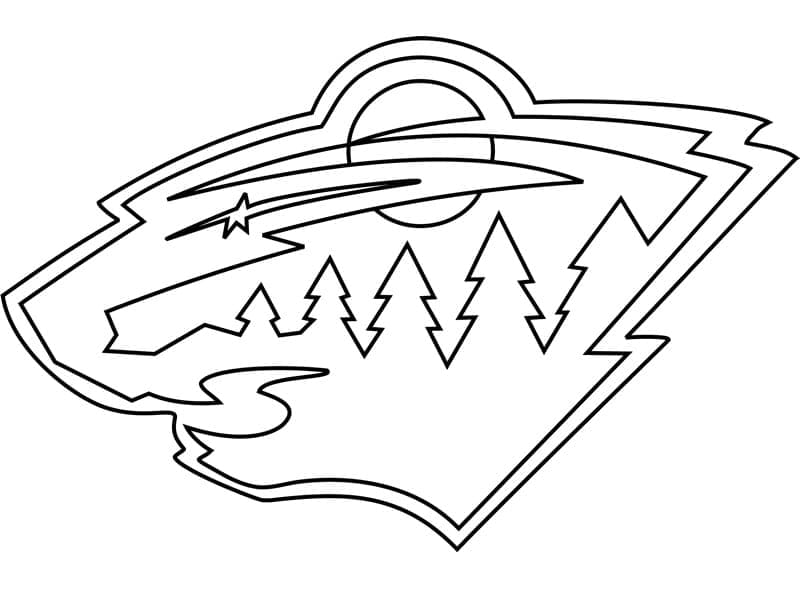 Minnesota Wild Logo coloring page - Download, Print or Color Online for ...