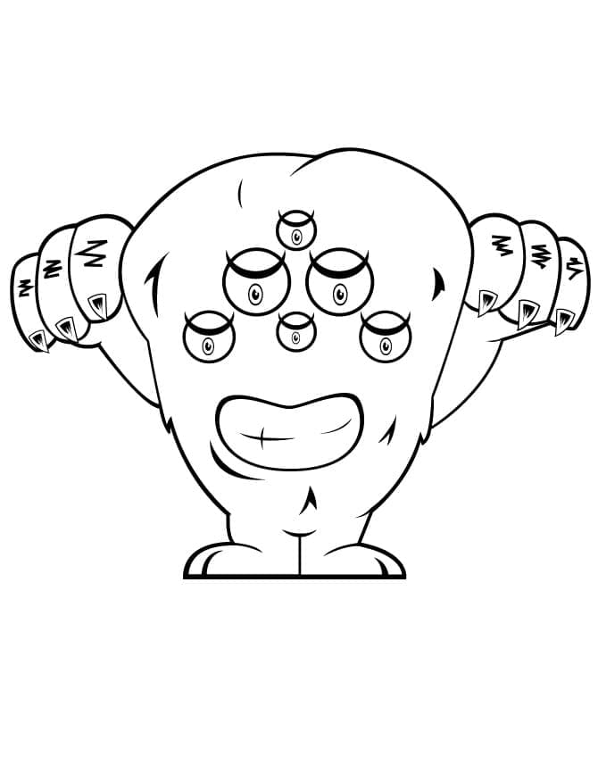 Monster Image coloring page