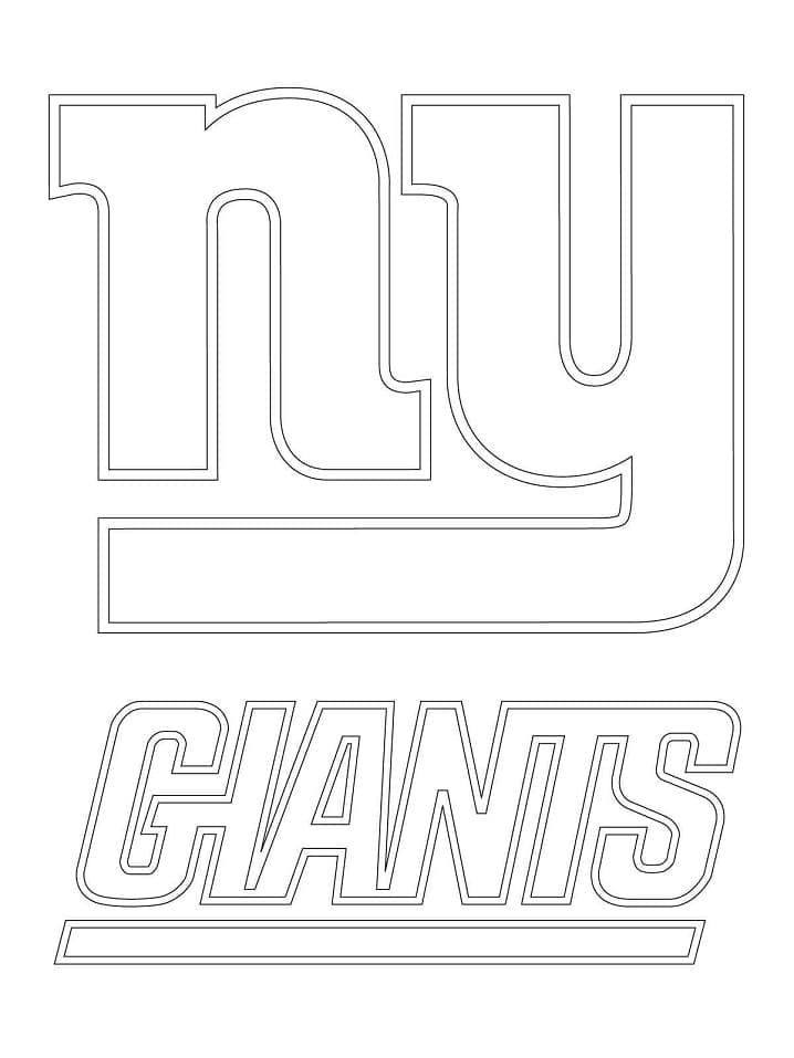 New York Giants Logo coloring page Download Print or Color Online