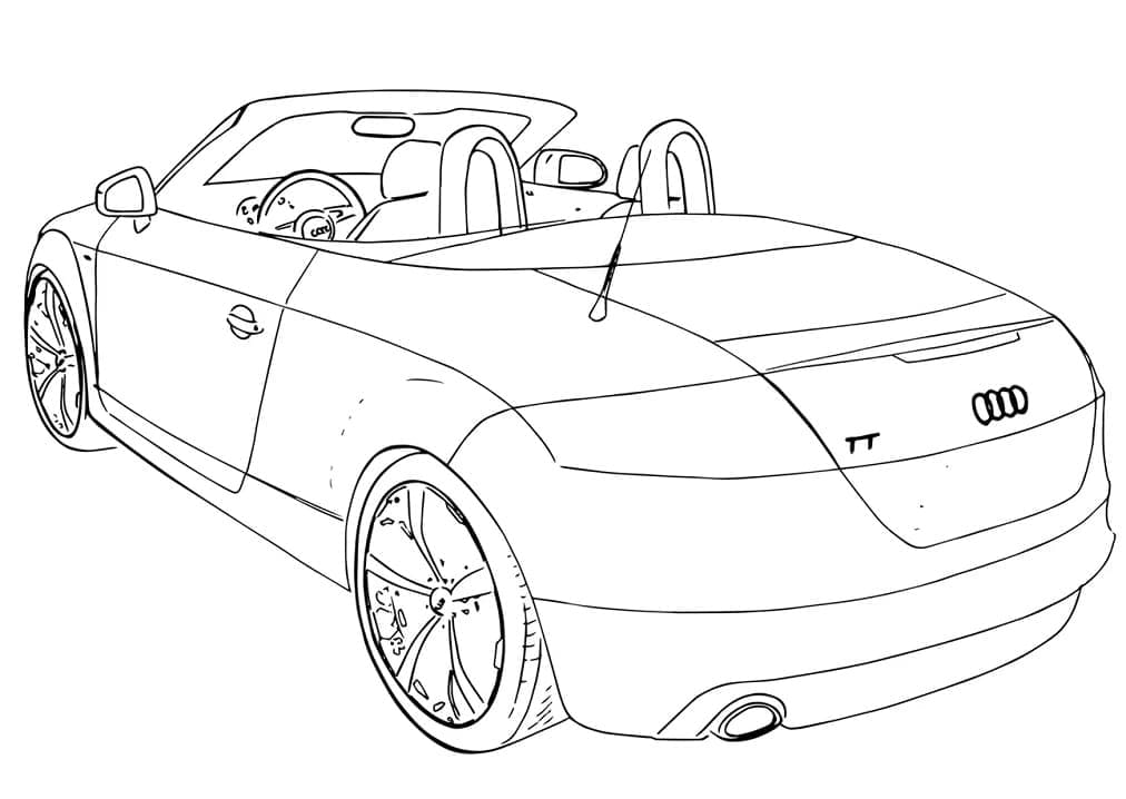 Nice Audi coloring page