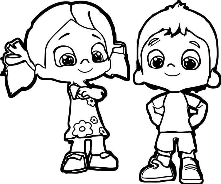 Niloya and Friend coloring page