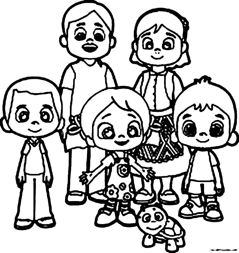 Niloya Family coloring page - Download, Print or Color Online for Free