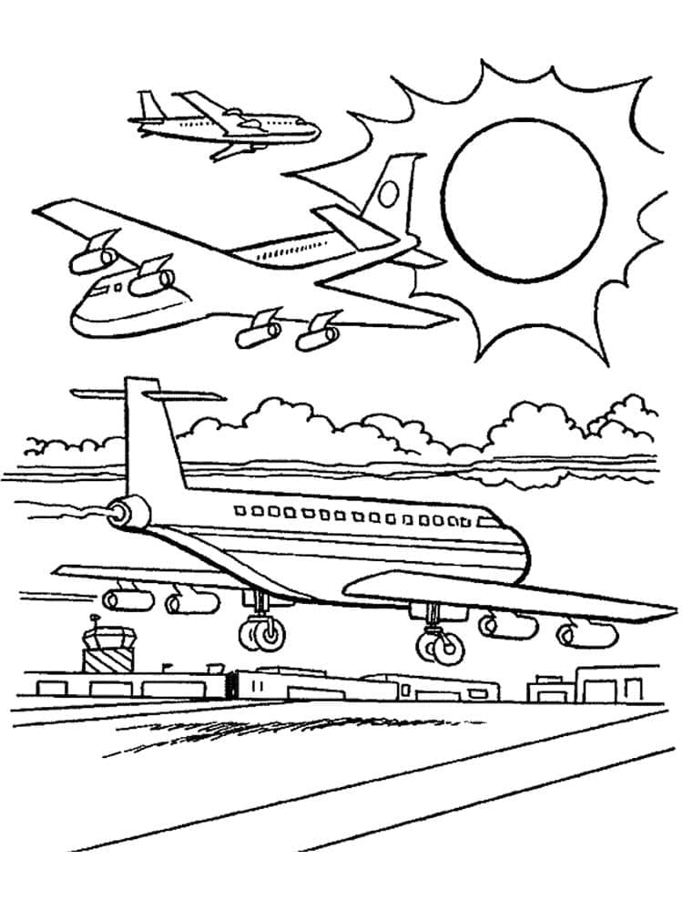 Normal Airport coloring page