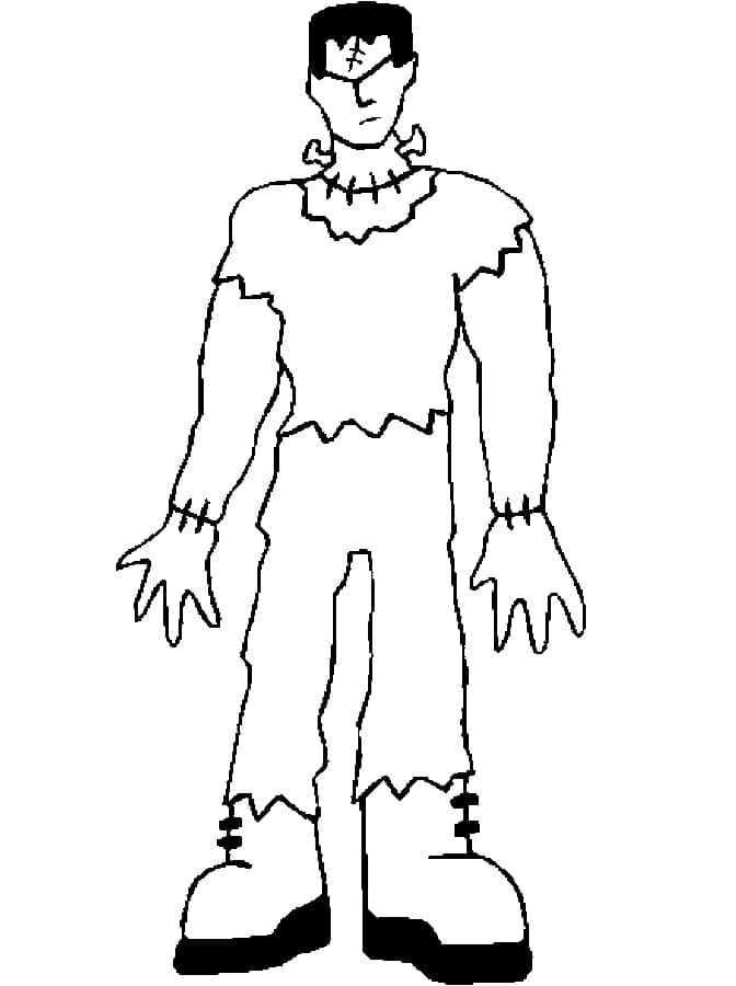 Normal Frankenstein coloring page