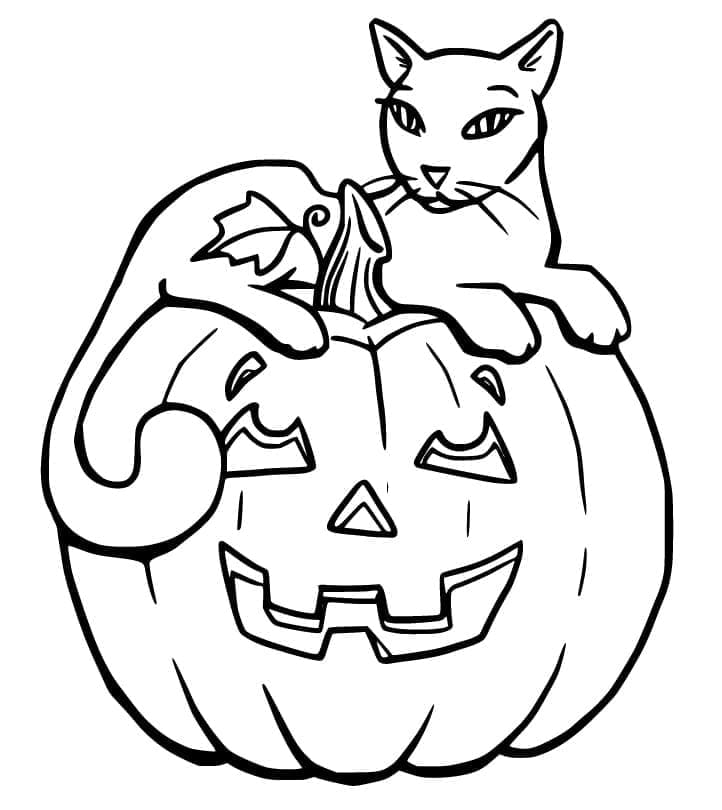 Normal Halloween Cat coloring page - Download, Print or Color Online ...