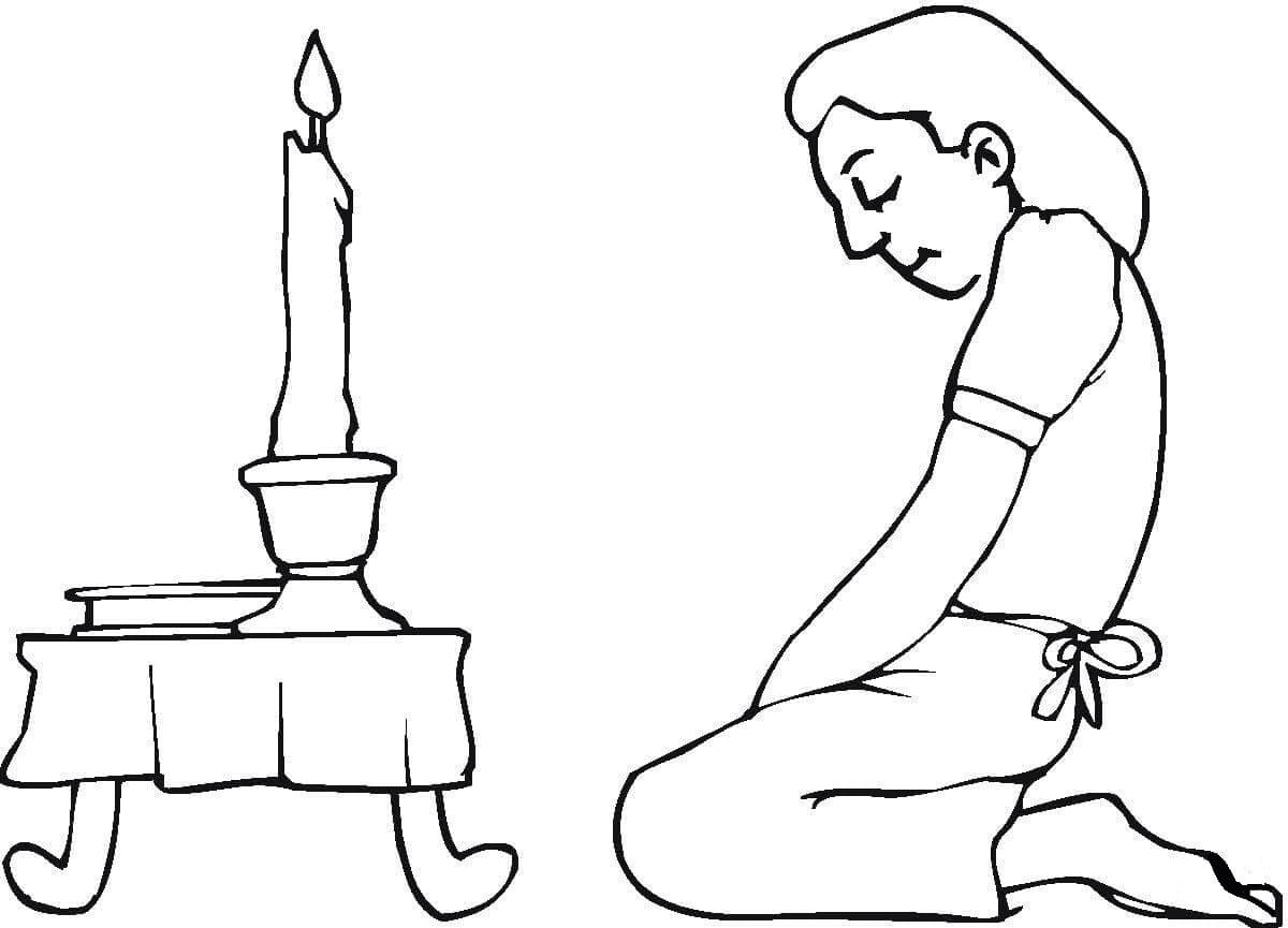 Passover Prayer coloring page