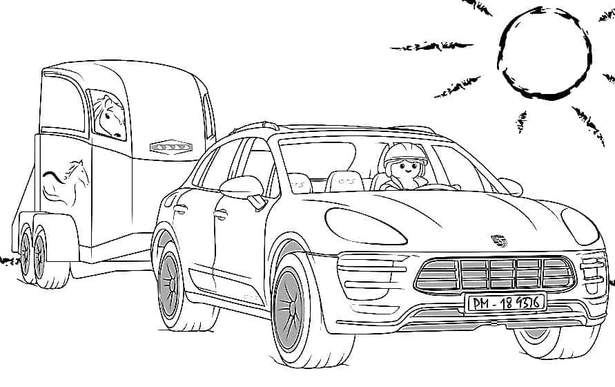 Playmobil Car coloring page