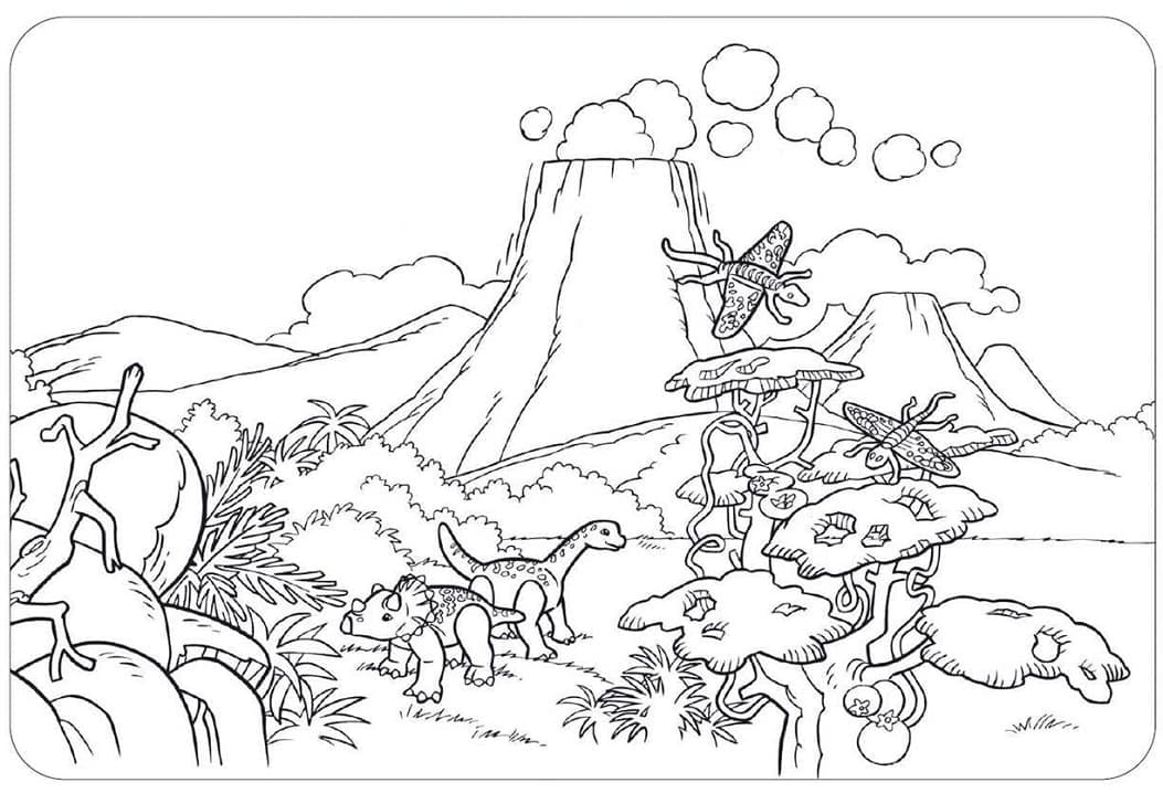 Playmobil Dinosaurs coloring page