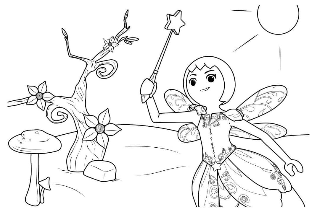 Playmobil Fairy coloring page