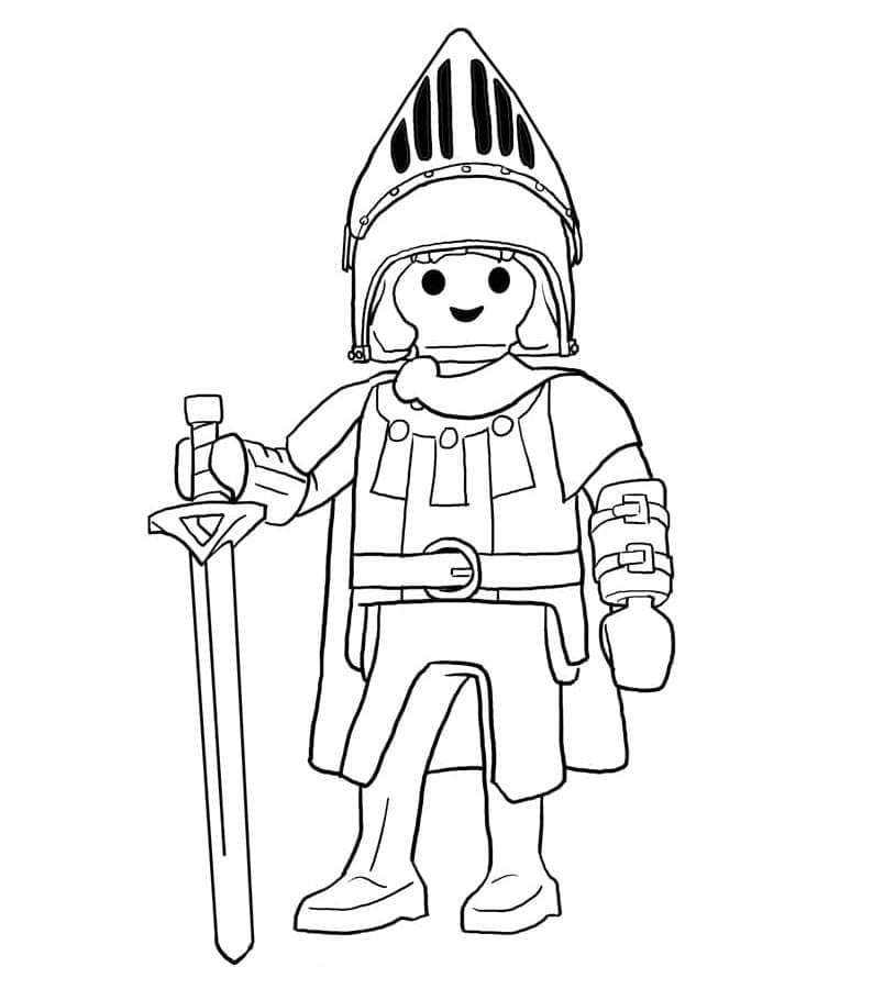 Playmobil Knight coloring page