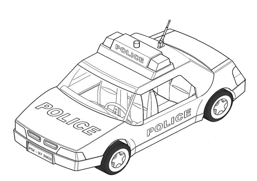 Playmobil Police Car coloring page - Download, Print or Color Online ...