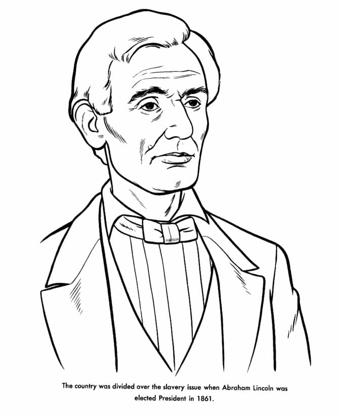 Abraham Lincoln coloring pages - ColoringLib