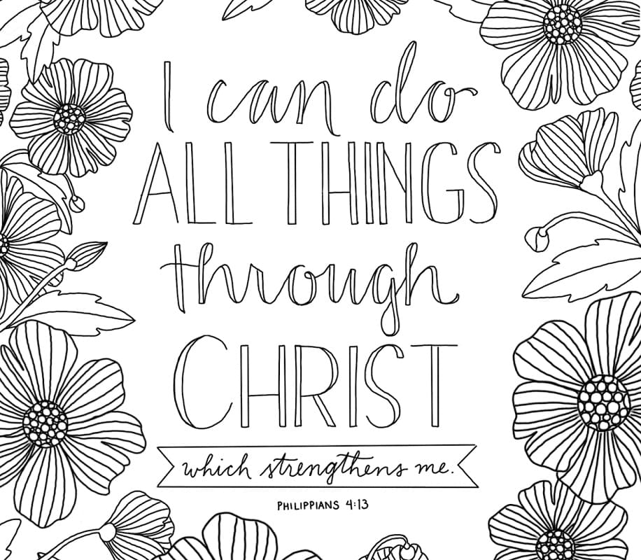 Print Bible Verse coloring page