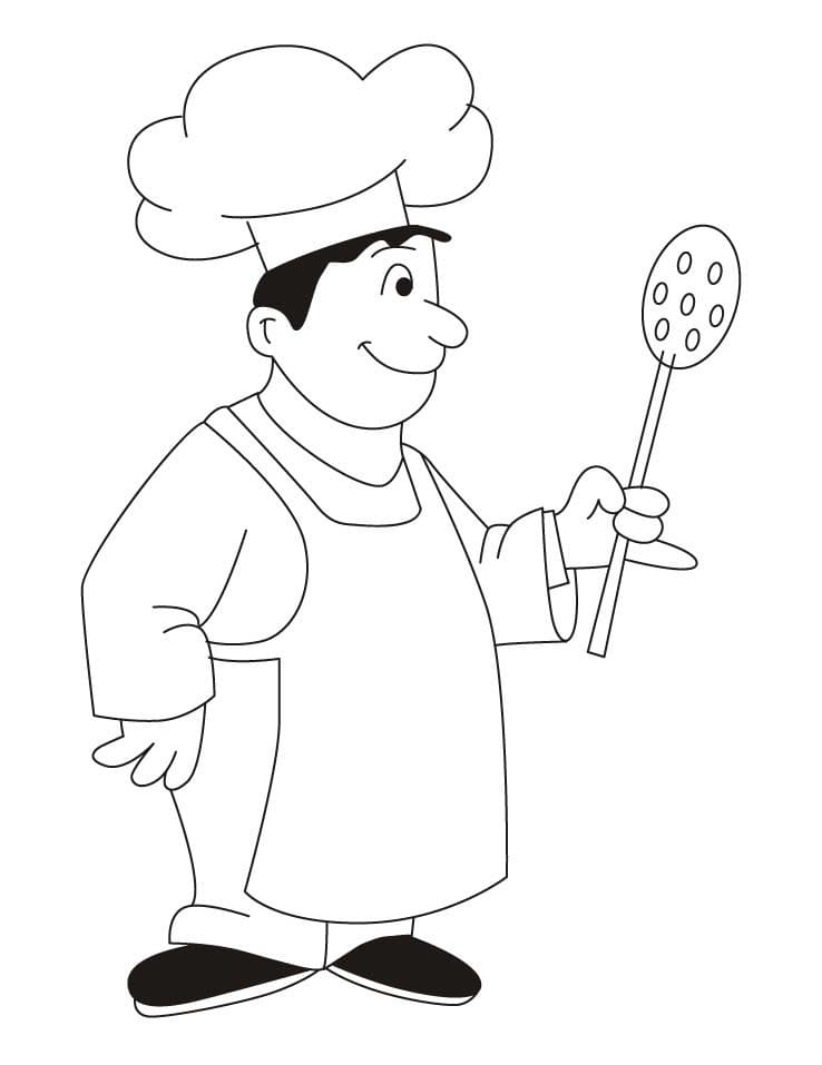 Print Chef coloring page