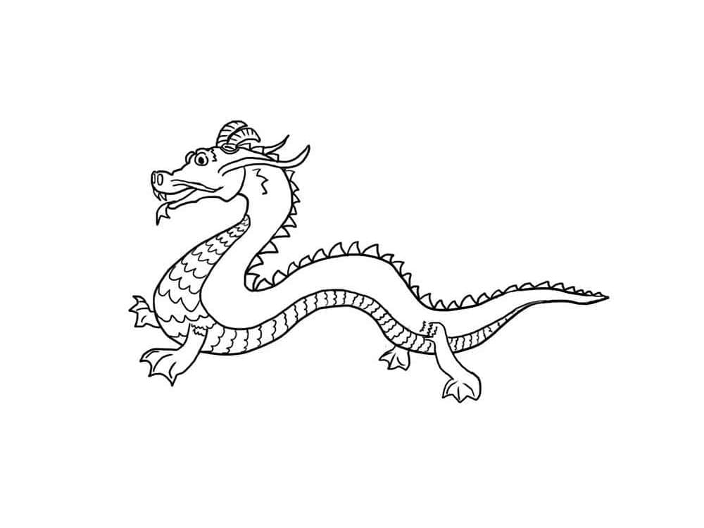 Print Chinese Dragon