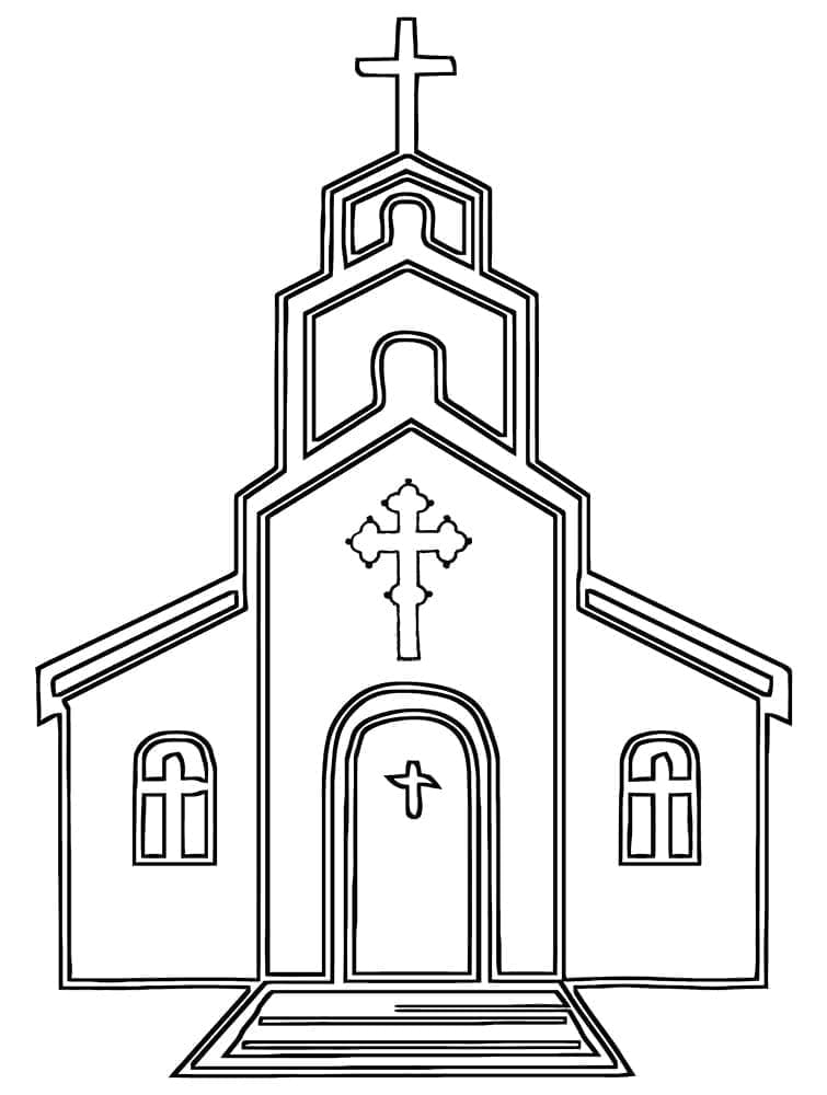 Print Church coloring page - Download, Print or Color Online for Free