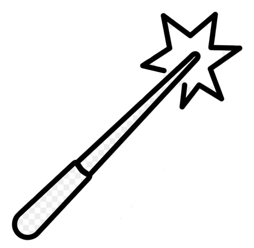 Print Magic Wand coloring page