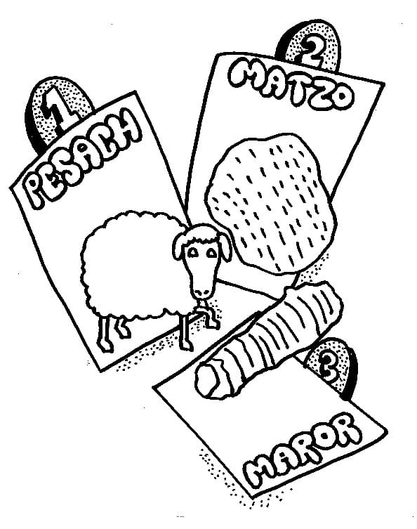 Print Passover coloring page