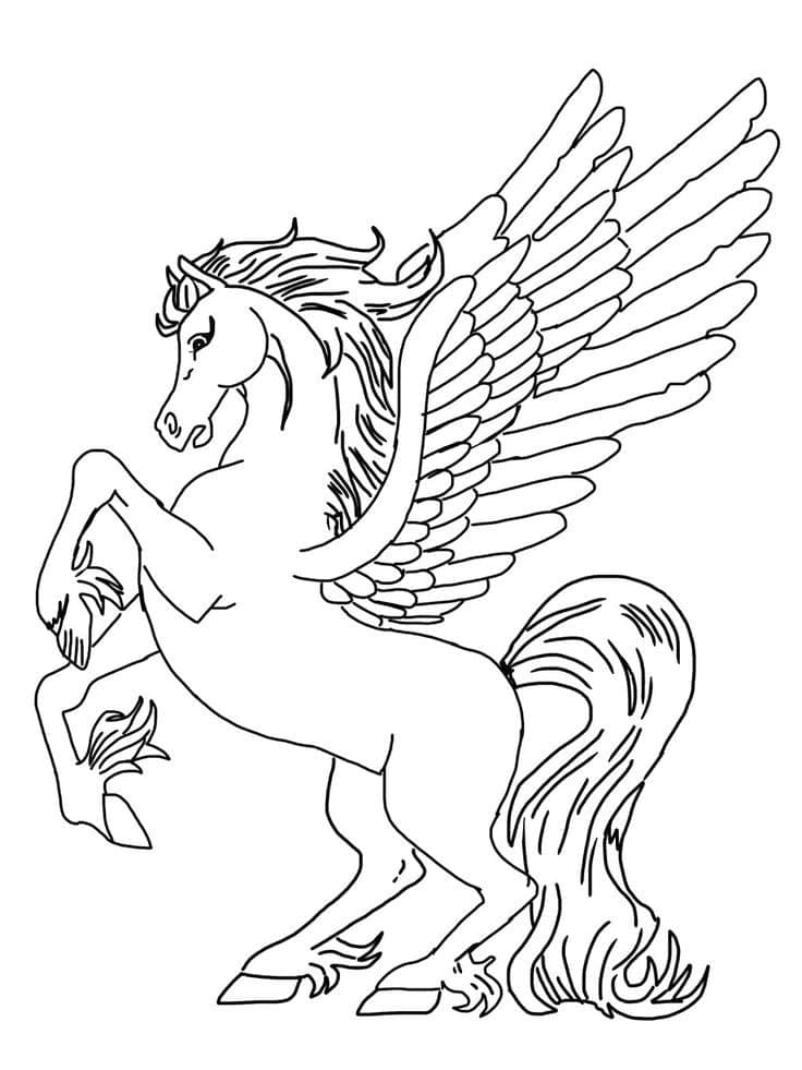 Printable Beautiful Pegasus