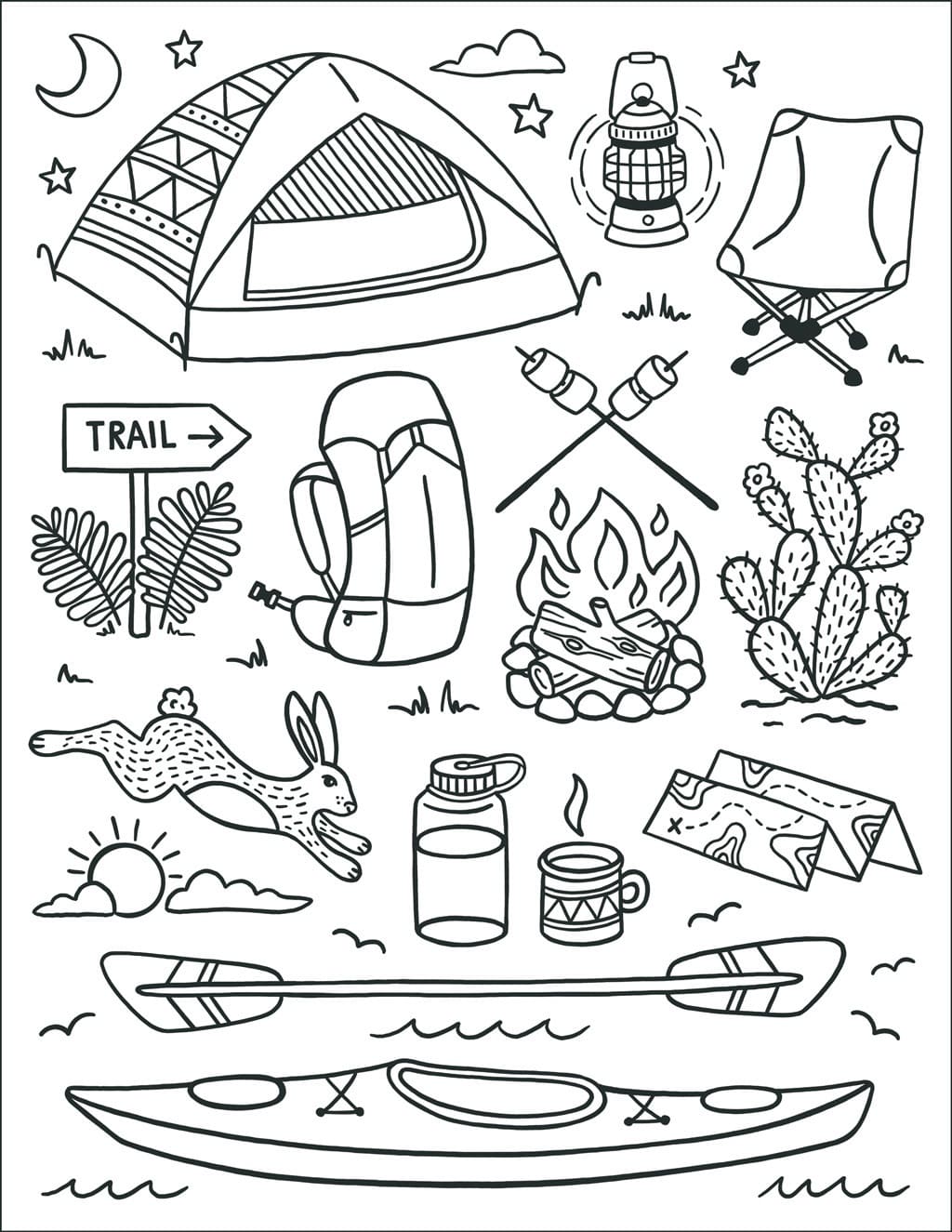 Printable Camping