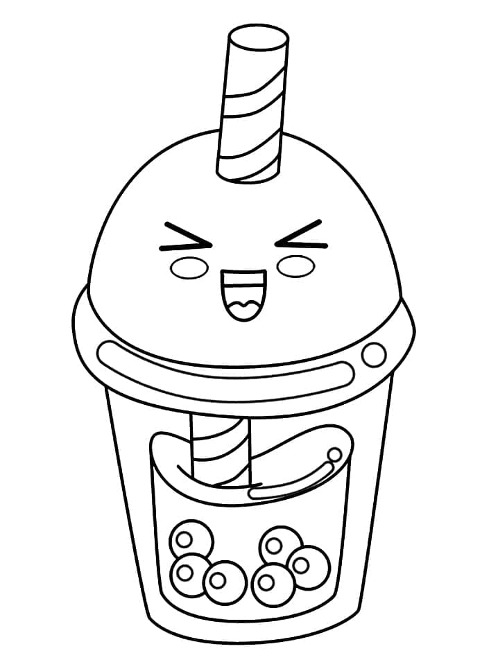 Printable Cute Boba Tea coloring page - Download, Print or Color Online ...