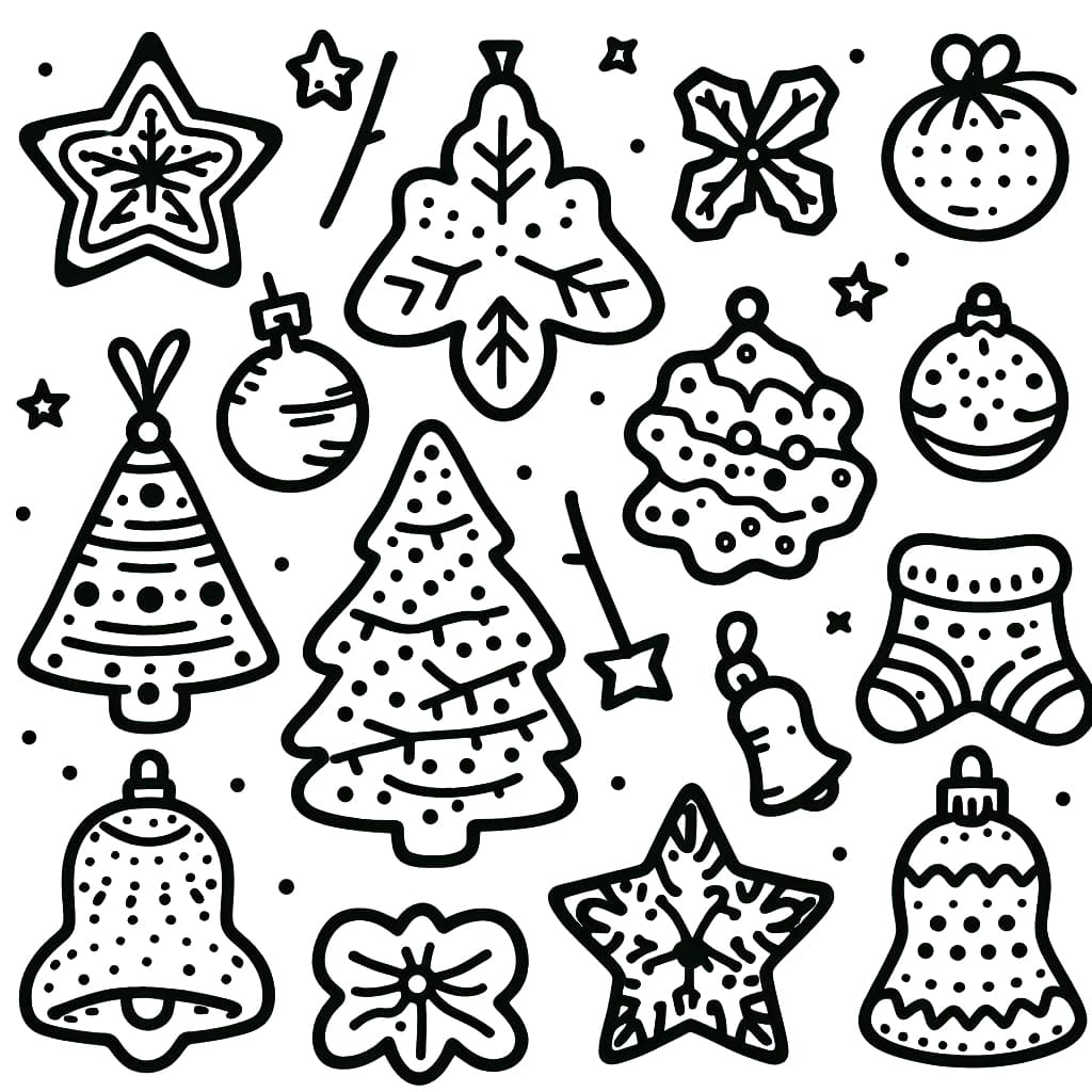 Printable Cute Christmas Cookies Coloring Page Download Print Or Color Online For Free