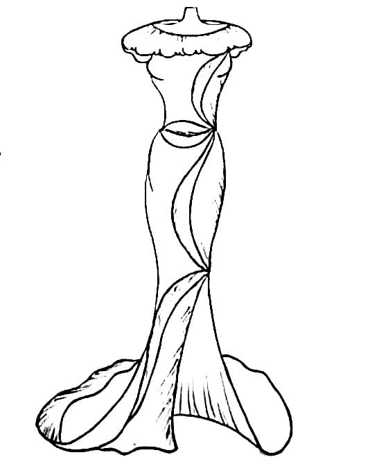 Printable Dress Coloring Page Download Print Or Color Online For Free 