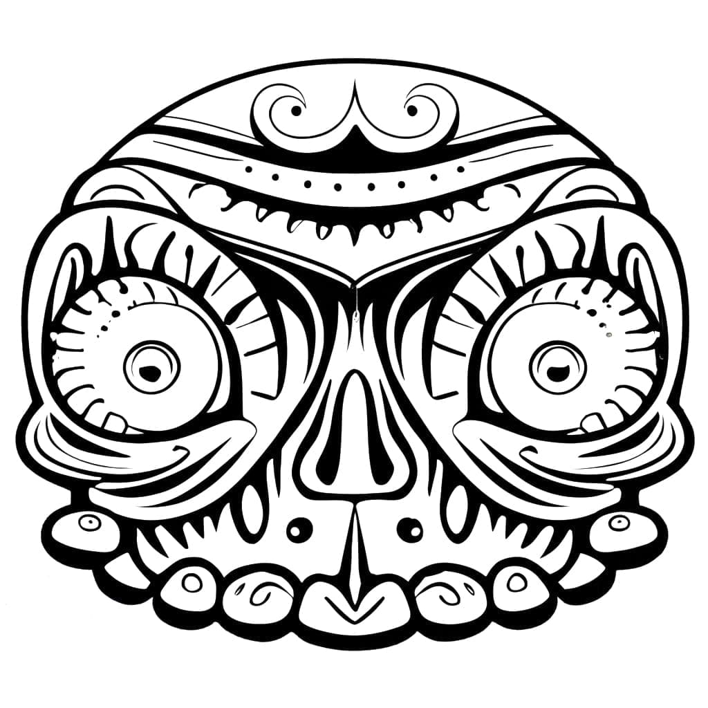 Printable Halloween Mask coloring page - Download, Print or Color ...