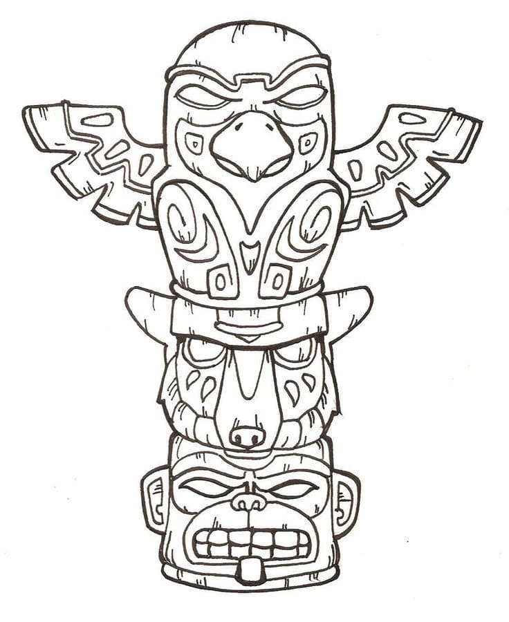 Printable Totem Pole Image