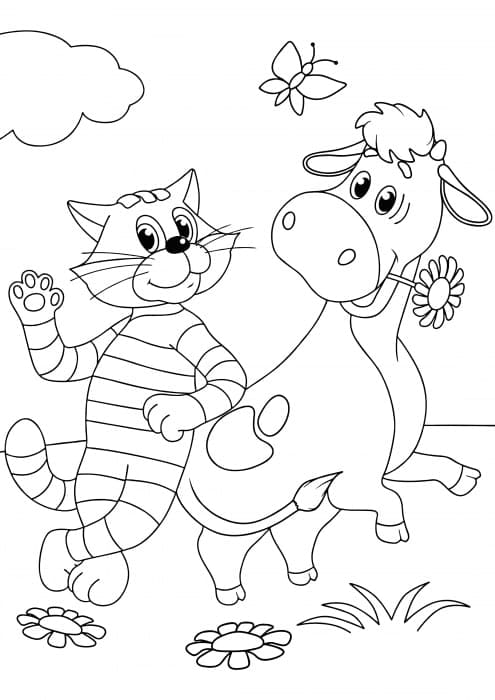 Prostokvashino to Print coloring page