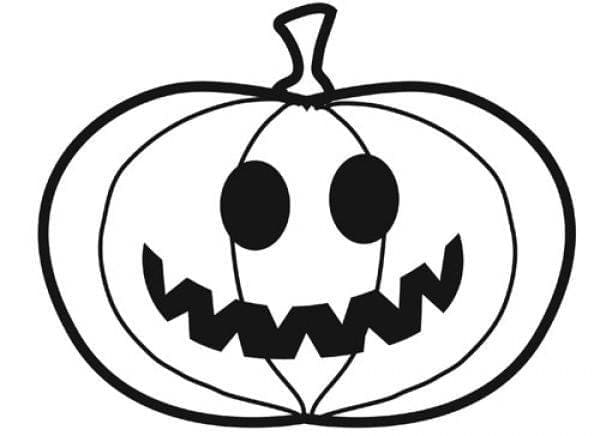 Pumpkin Halloween coloring page