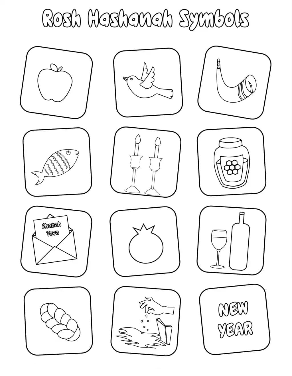 Rosh Hashanah Symbols