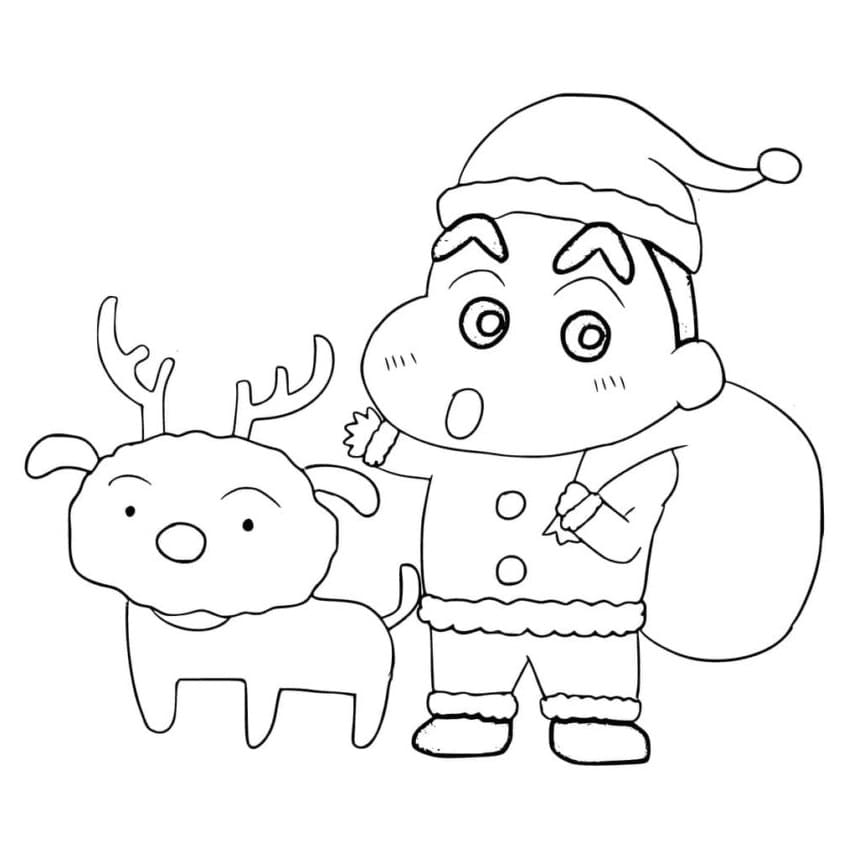 Shin chan on Christmas