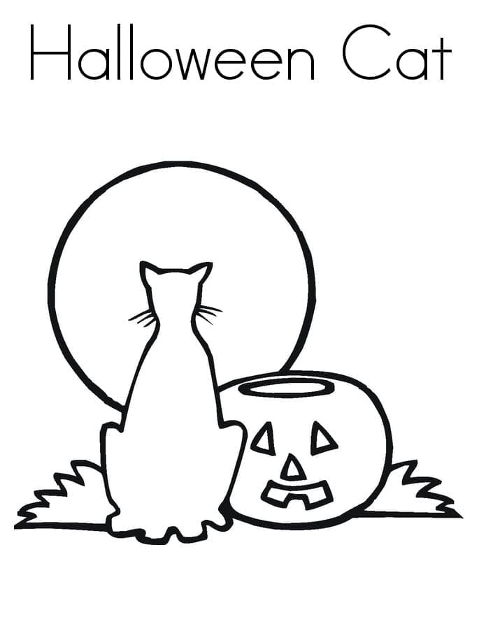 Simple Halloween Cat