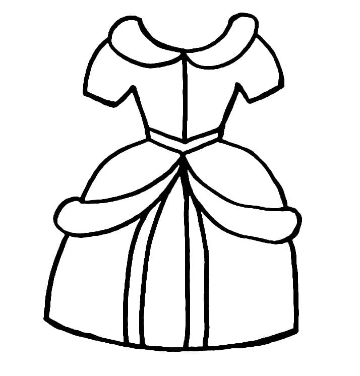 Small Dress coloring page