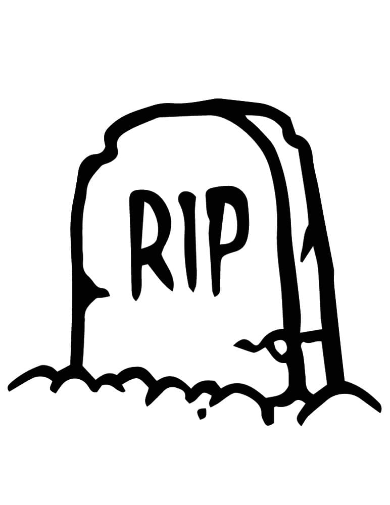 Small Tombstone coloring page - Download, Print or Color Online for Free