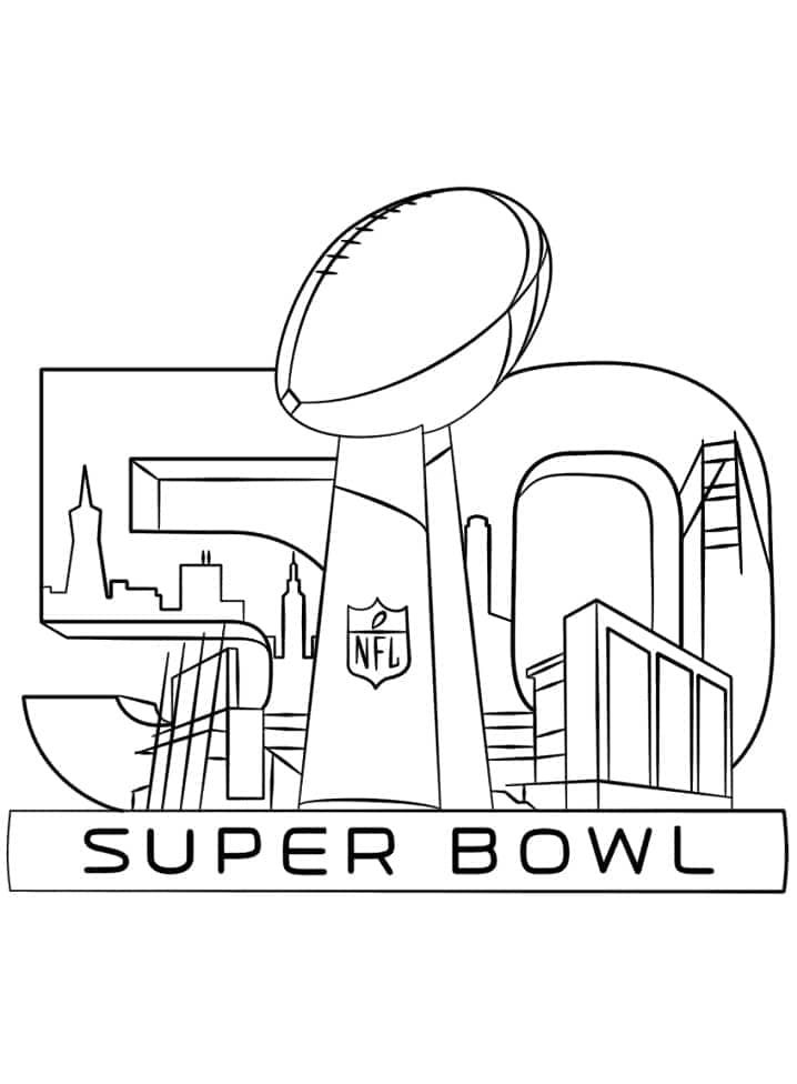 Super Bowl Image coloring page Download, Print or Color Online for Free