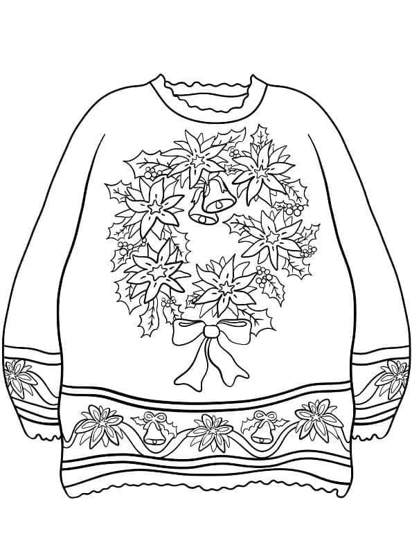 Sweater with Wreath