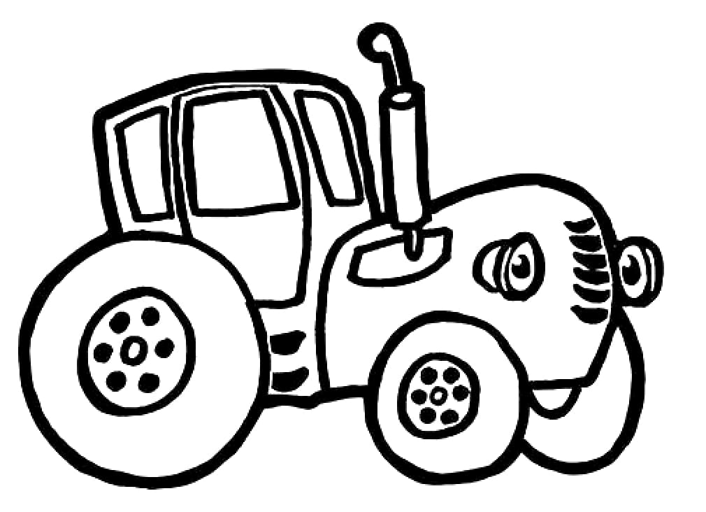 The Blue Tractor Printable For Kids