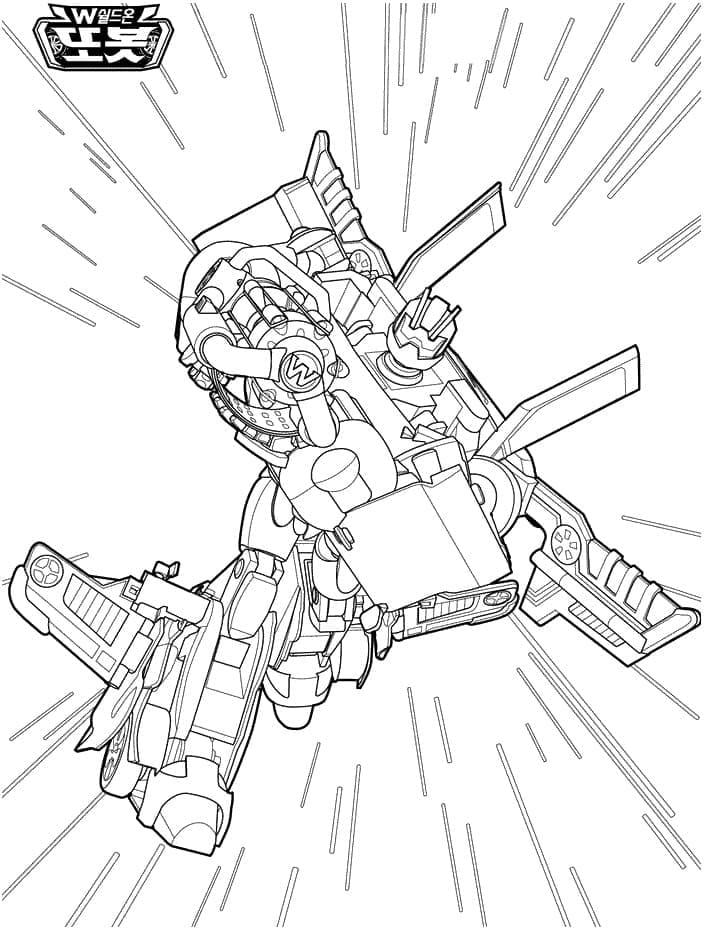 Tobot Free coloring page