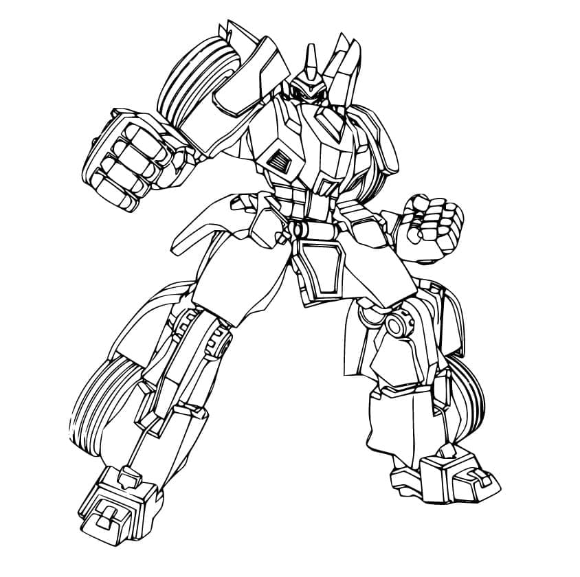 Tobot Giga coloring page