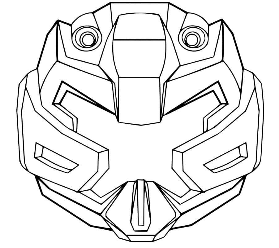 Tobot X Head coloring page