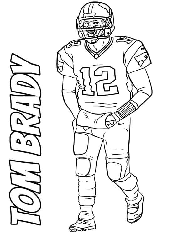 Tom Brady coloring page