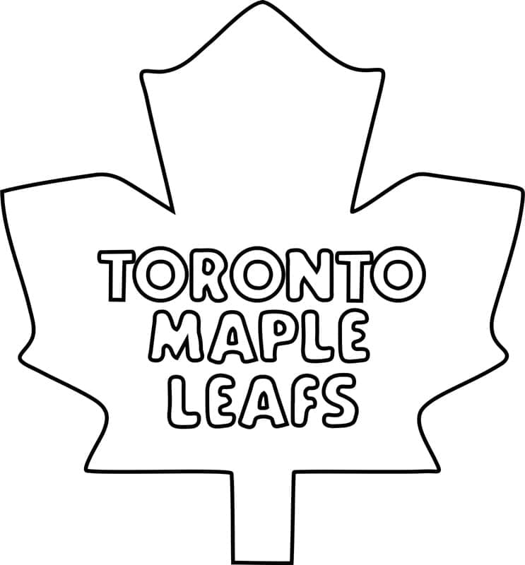 Toronto Maple Leafs Logo Coloring Page Download Print Or Color