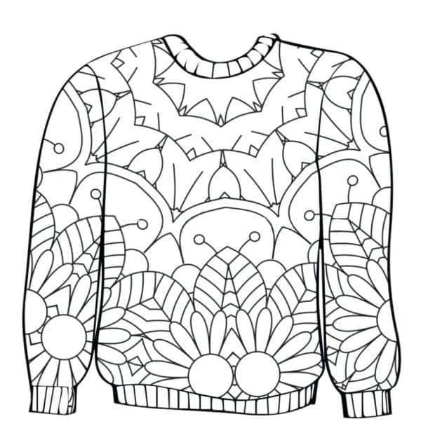 Ugly Sweater coloring page