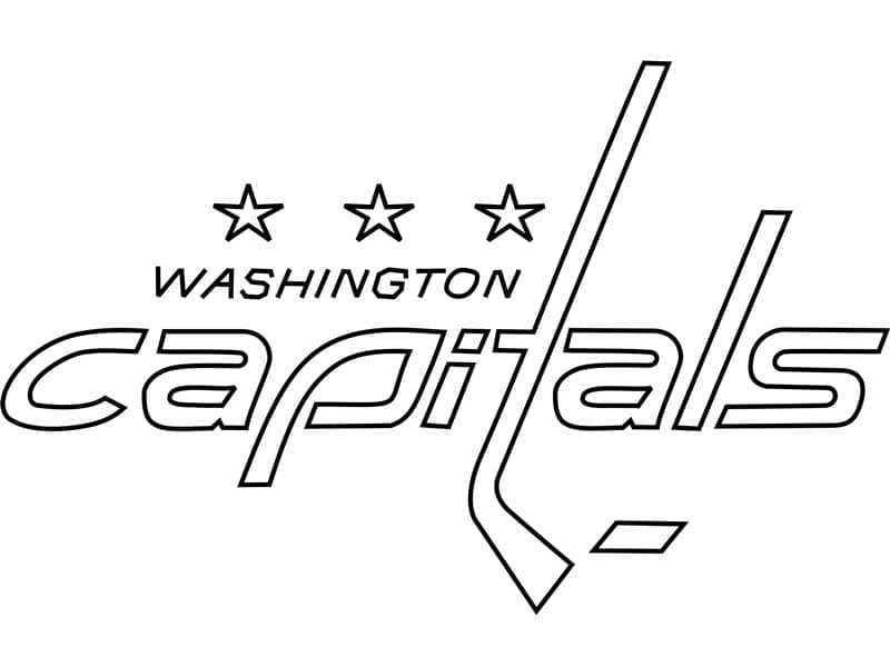 Washington Capitals Logo coloring page - Download, Print or Color ...